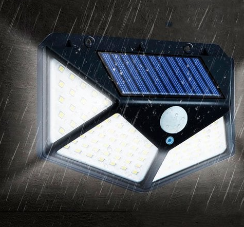 Aplique Solar con Sensor 100 LED – Iluminación Inteligente para tu Hogar