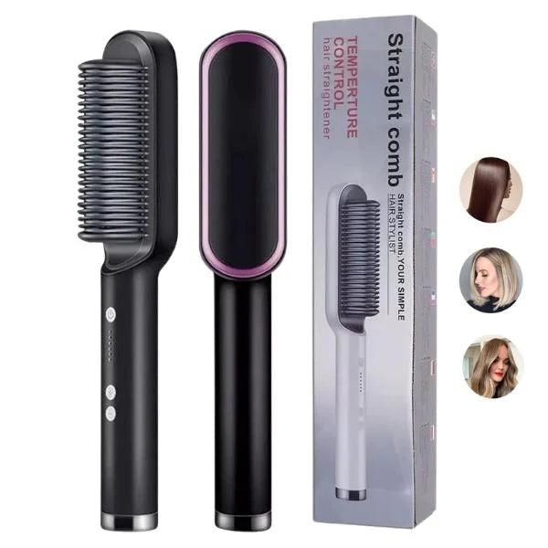 ✨ Cepillo Alisador Portátil Shawn Star – Cabello Liso y Brillante en Minutos ✨