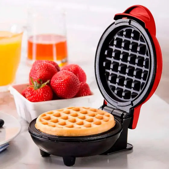🔥 Máquina Eléctrica de Wafles 350W – Rápida, Portátil y Antiadherente 🔥